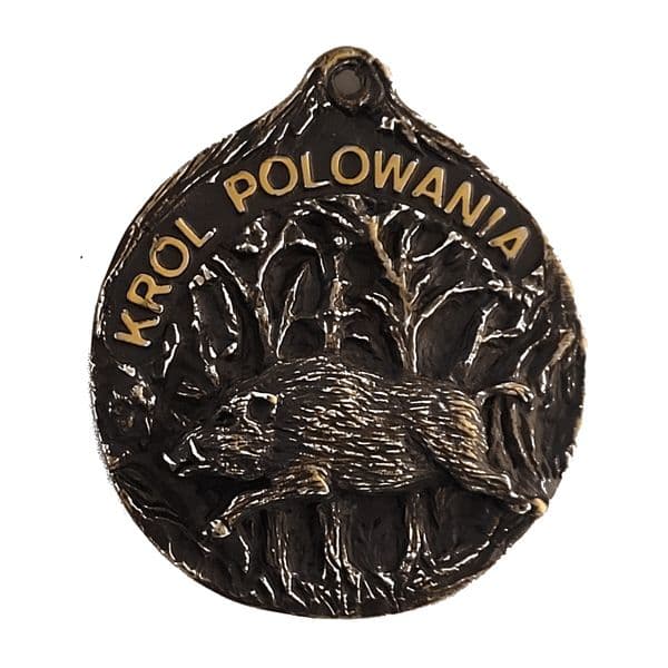 Medal Król Polowania — dzik (okrągły)
