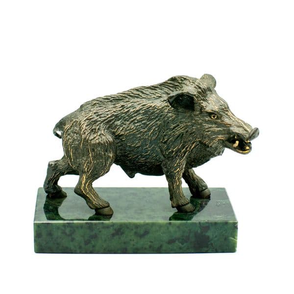 Statuetka "Dzik zgięty"