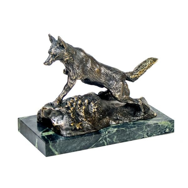 Statuetka "Lis na skale"